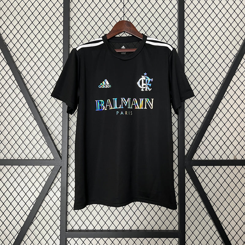 LIMITED EDITION FLAMENGO T-SHIRT BALMAIN PARIS BLACK 24/25 MEN 