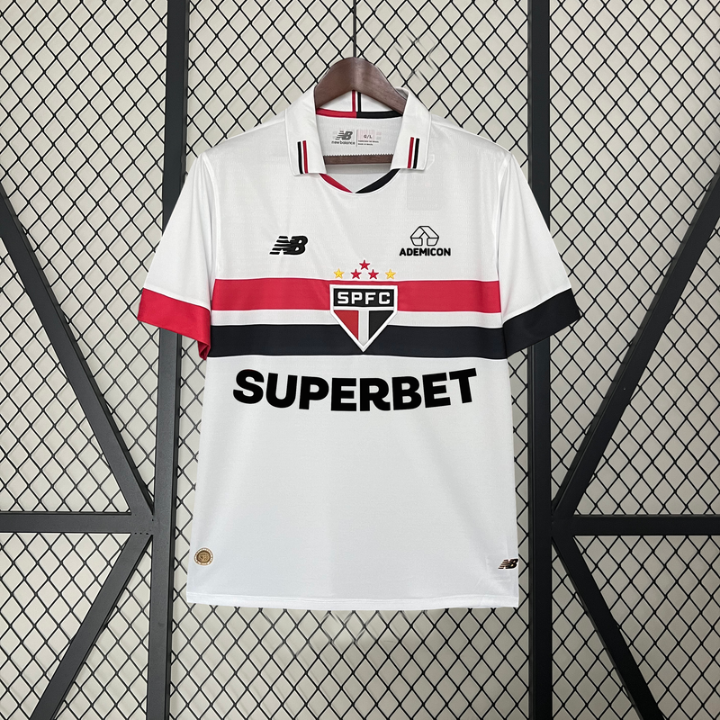 CAMISETA SÃO PAULO I TODOS LOS PATROCINADORES 24/25 HOMBRE