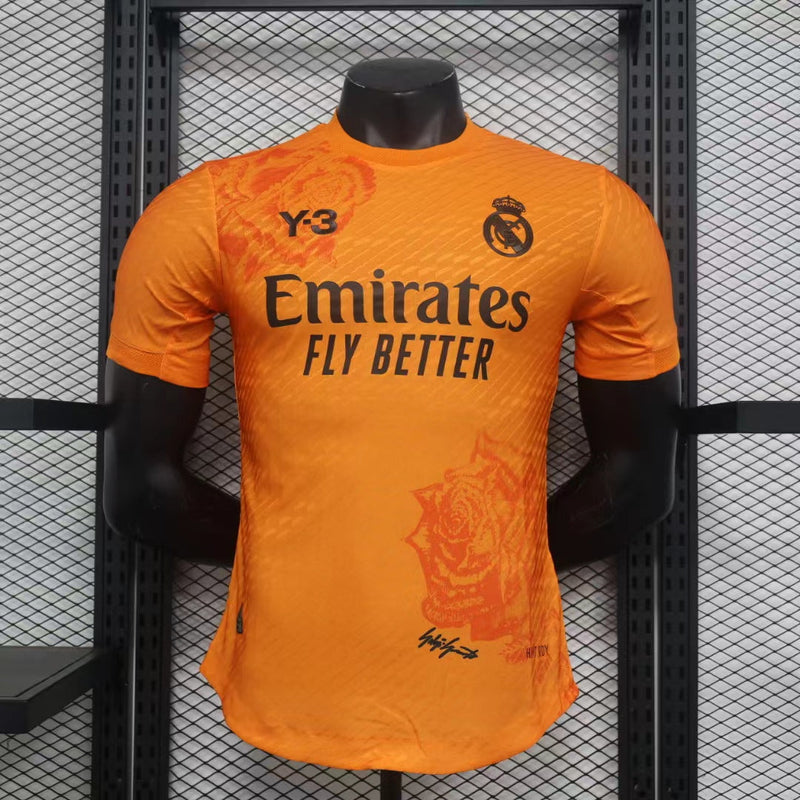 REAL MADRID Y-3 ORANGE 24/25 MEN'S SHIRT (PLAYER VERSION) 