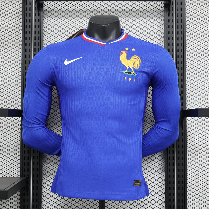 FRANCE I EURO 2024 MEN'S LONG SLEEVE SHIRT (PLAYER VERSION) 