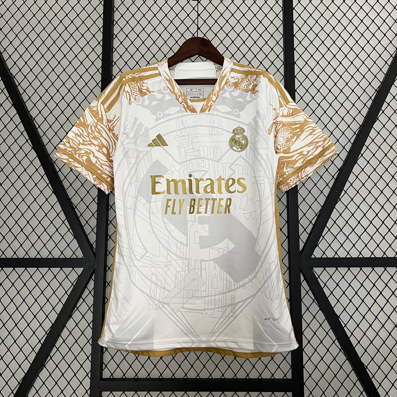 CAMISETA REAL MADRID EDICIÓN LIMITADA DORADA 24/25 HOMBRE