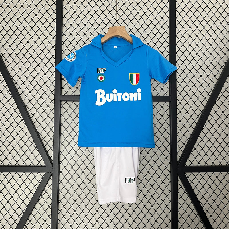 NAPOLI I T-SHIRT 87/88 CHILDREN'S SET (RETRO)