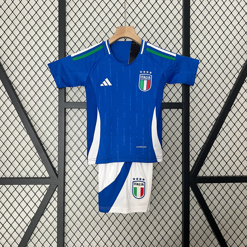 CAMISETA ITALIA I EURO 2024 CONJUNTO INFANTIL